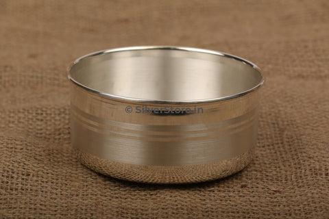 Silver Bowl - Katori With 990 Bis Hallmark