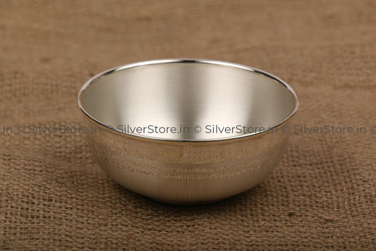 Silver Bowl - Small Size Range 990 Bis Hallmark