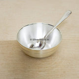 Silver Bowl & Spoon For New Born Baby - Bis Hallmark Gifts