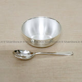 Silver Bowl & Spoon For New Born Baby - Bis Hallmark Gifts