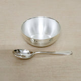 Silver Bowl & Spoon For New Born Baby - Bis Hallmark Gifts