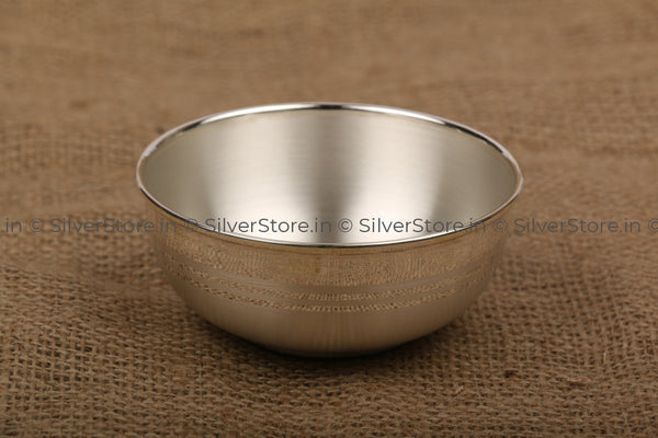 Silver Bowl With 990 Bis Hallmark