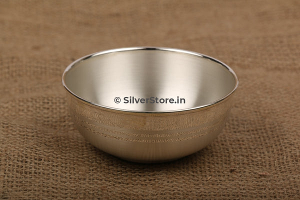 Silver Bowl With 990 Bis Hallmark