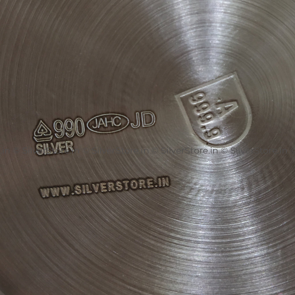 Silver Bowl With 990 Bis Hallmark