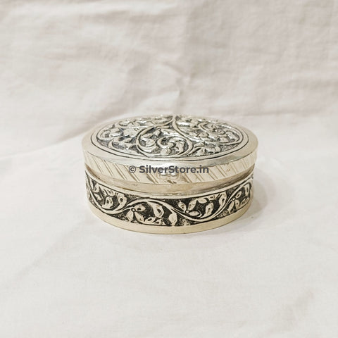 Silver Box - Nakshi Small Size