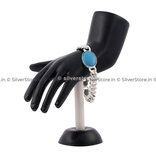 Silver Salman Bracelet For Man