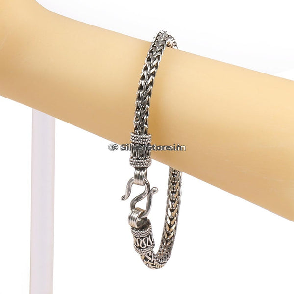 Real Silver Figaro Link Men's Bracelet – Karizma Jewels