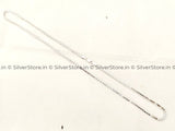 Silver Chain for men - Box pattern silver chain - 925 sterling silver - 22" Inches Size