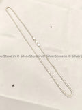 Silver Chain for men - Weave pattern silver chain - 925 sterling silver - 22" Inches Size