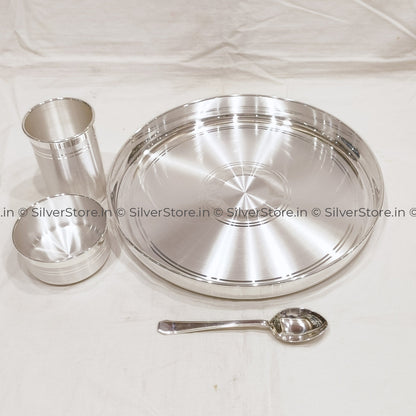 Silver Dinner Set - 990 Bis Hallmarked 10 ’ Size
