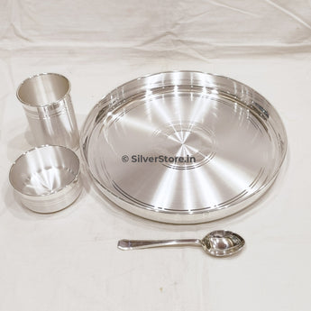 Silver Dinner Set - 990 Bis Hallmarked 10 ’ Size