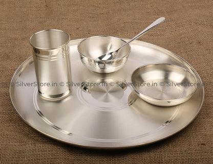 Silver Dinner Set - 999 Pure With Bis Hallmark
