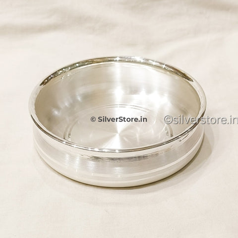 Silver Dish - Asha Pattern 990 Bis Hallmark 4 Size Silvwr Bowl