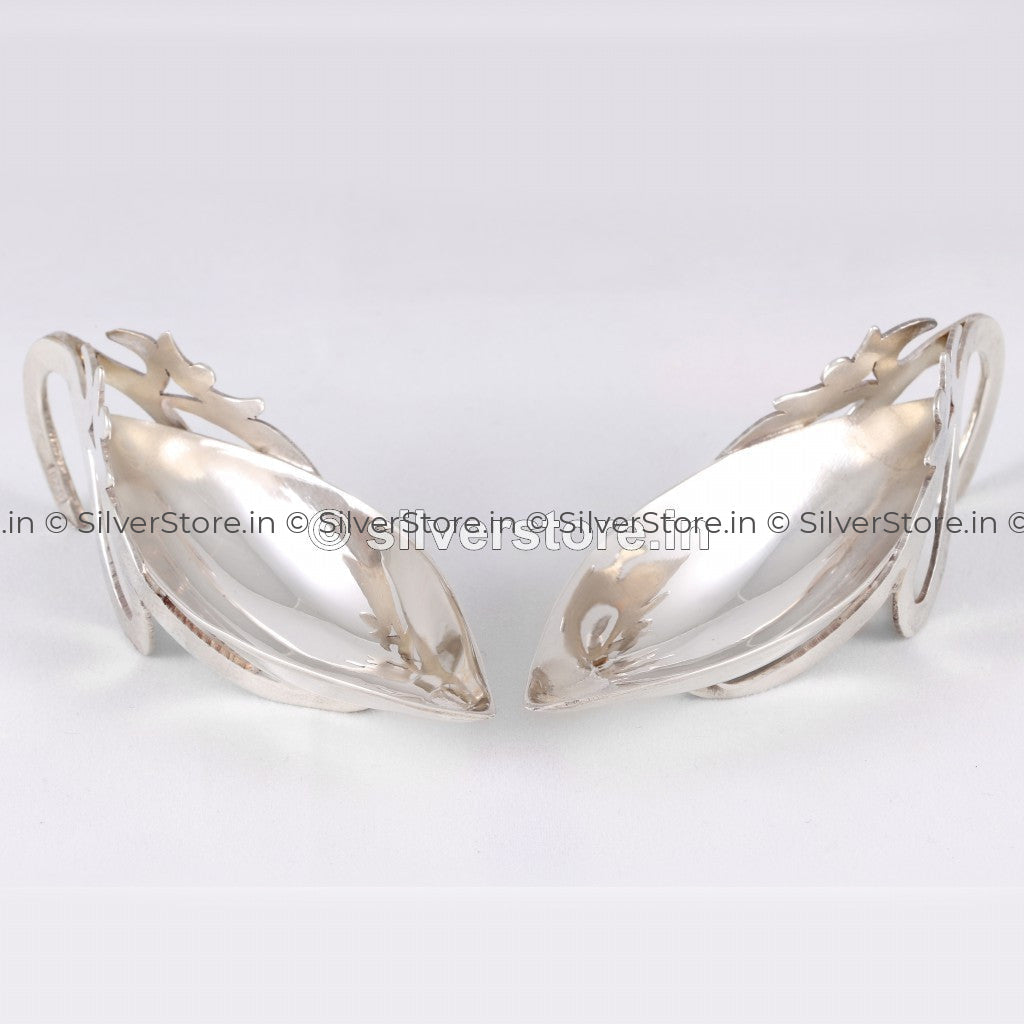 Silver Diya - 925 Silver Pack Of 2