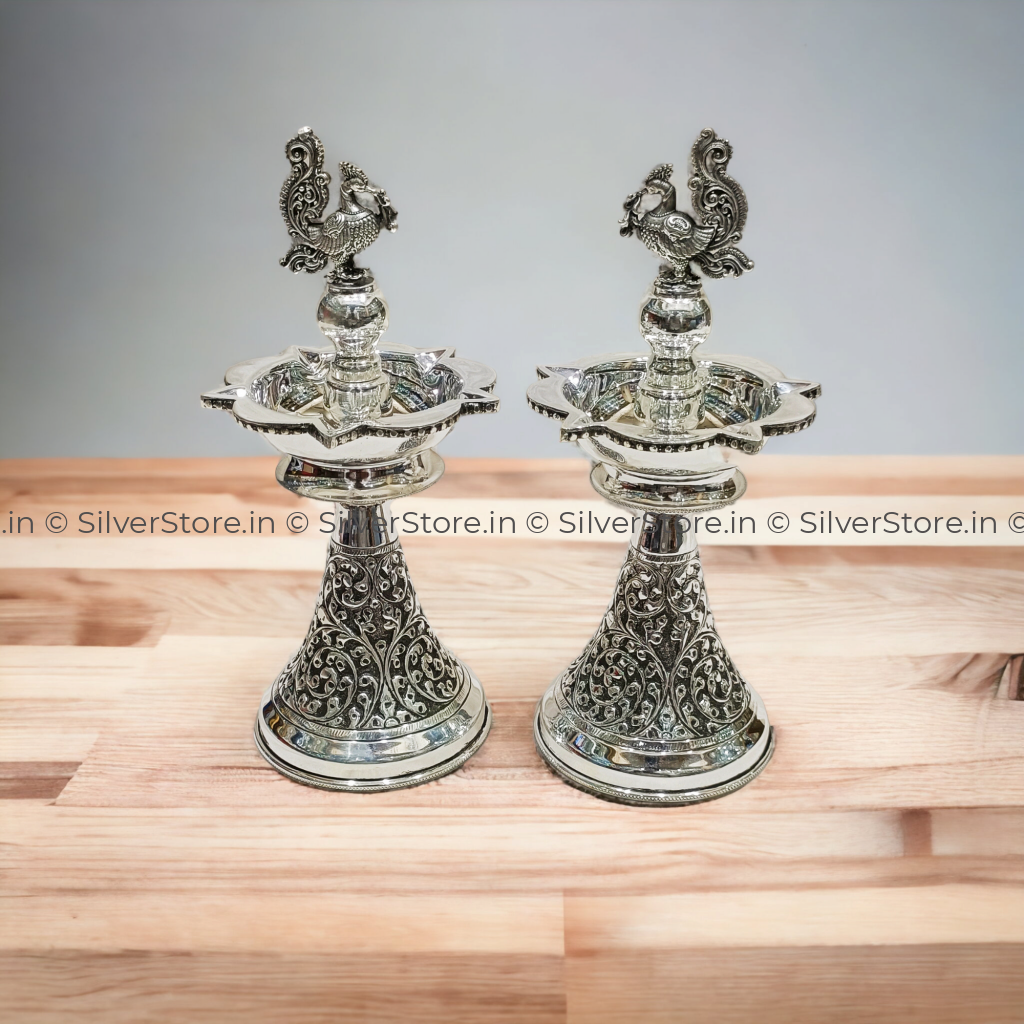 Silver Diya -Samay - 925 Silver 9 Size