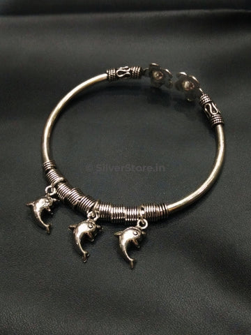 Silver Dolphin Charm Bracelet