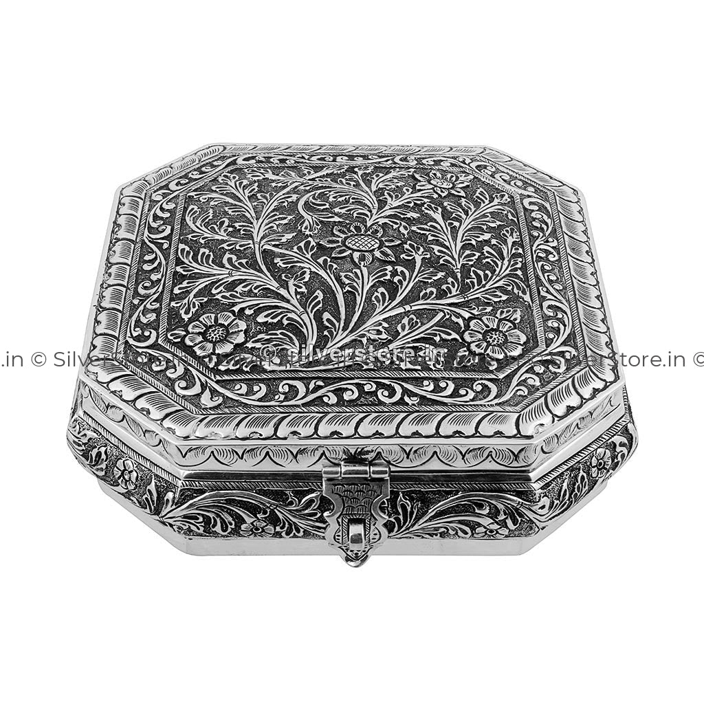 Silver Dry Fruit Box Antique
