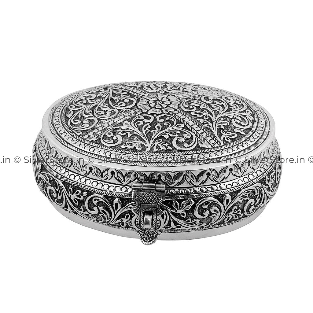 Silver Dry Fruit Box Antique