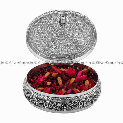 Silver Dry Fruit Box Antique