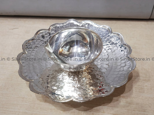 Silver Fancy Diya