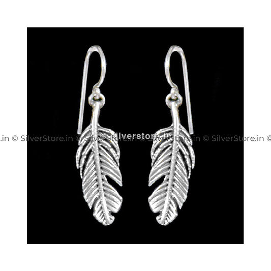 Silver Feather Earring Earing
