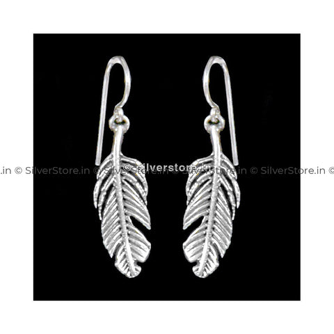 Silver Feather Earring Earing
