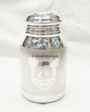 Silver Feeding Bottle For Baby -Bis Hallmarked - Free Silicone Nipple Milk