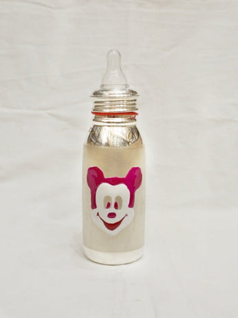 Silver Feeding Bottle For Baby -Bis Hallmarked - Free Silicone Nipple Milk
