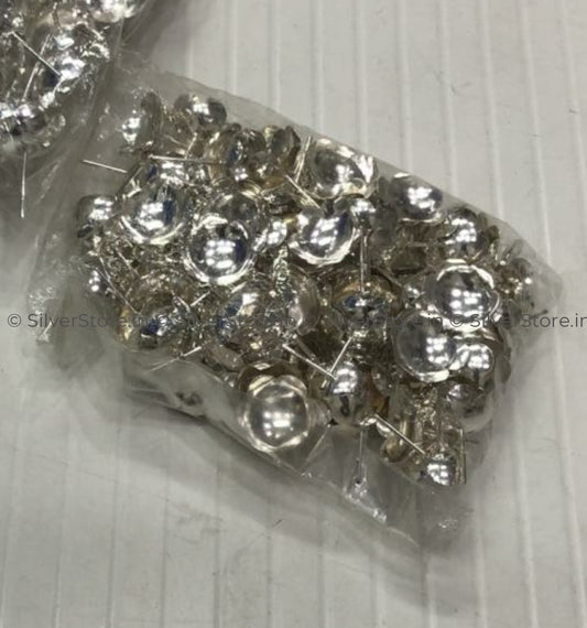 Silver Flowers Pack Of 108 Pooja Item