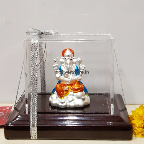 Silver Ganesh Idol - Ga1