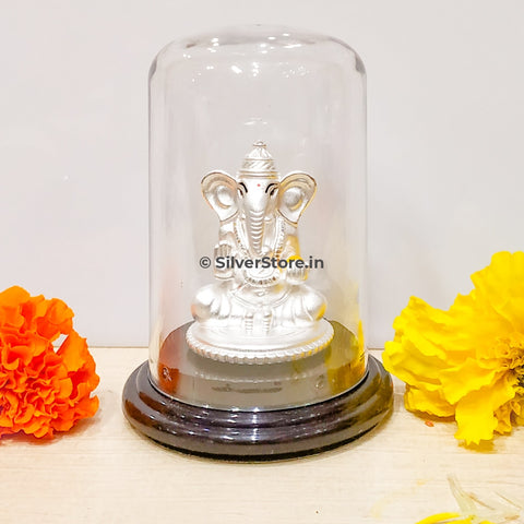 Silver Ganesh Idol - Ga18 Idols