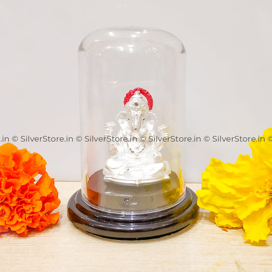 Silver Ganesh Idol - Ga24 Idols