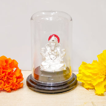 Silver Ganesh Idol - Ga24 Idols