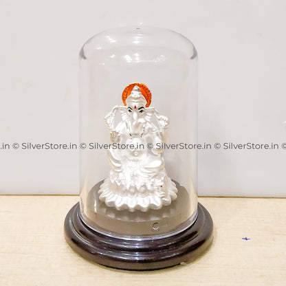 Silver Ganesh Idol - Ga24 Idols