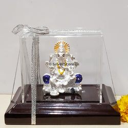 Silver Ganesh Idol - Ga3