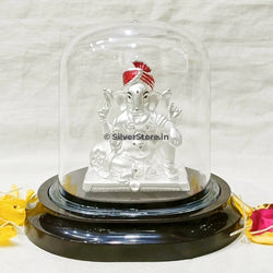 Silver Ganesh Idol - Ga34