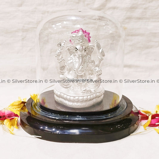 Silver Ganesh Idol - Ga37