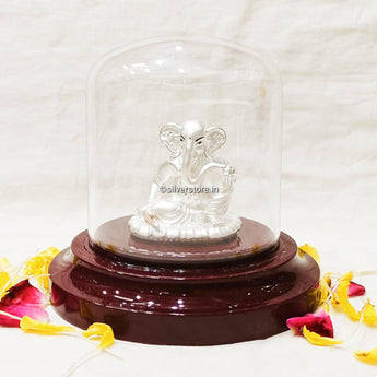 Silver Ganesh Idol - Ga40