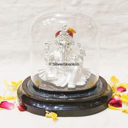 Silver Ganesh Idol - Ga42