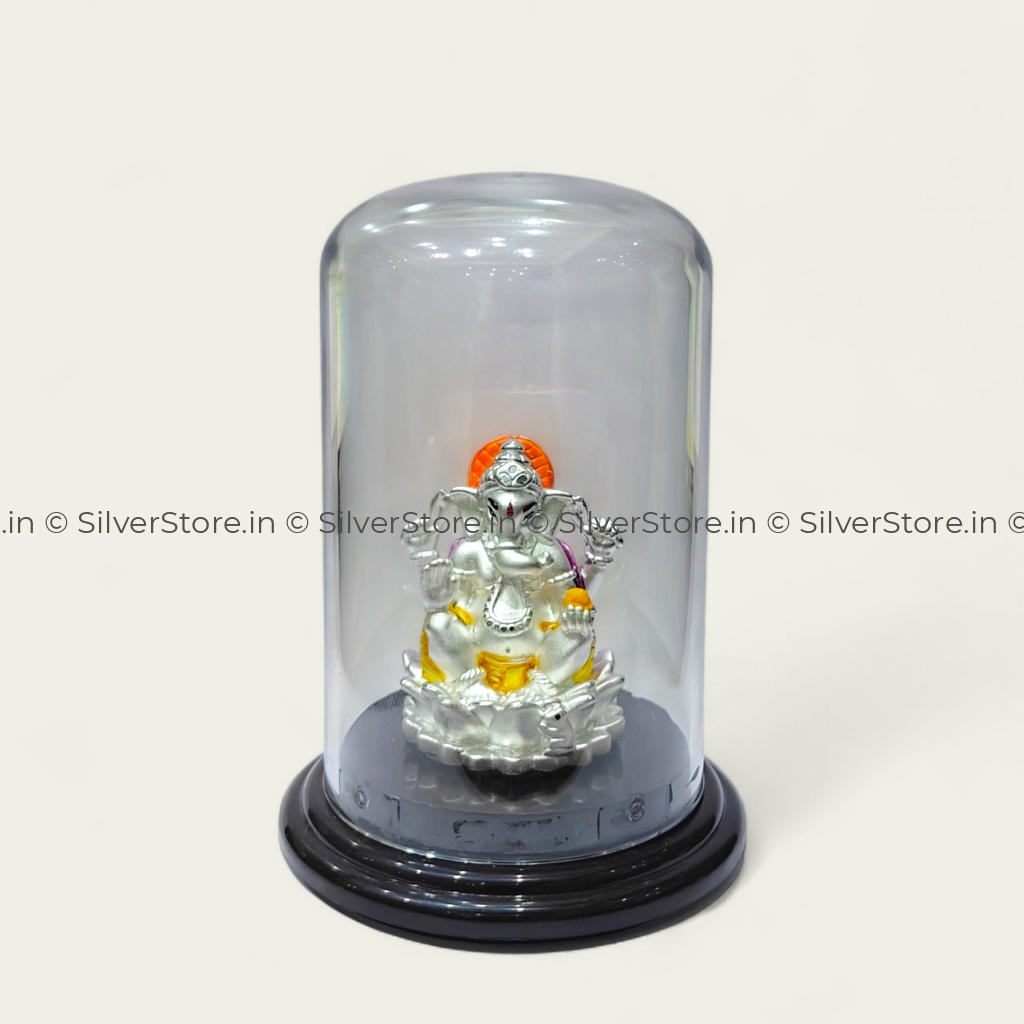 Silver Ganesh Idol GA46
