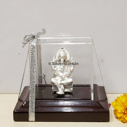 Silver Ganesh Idol - Ga6
