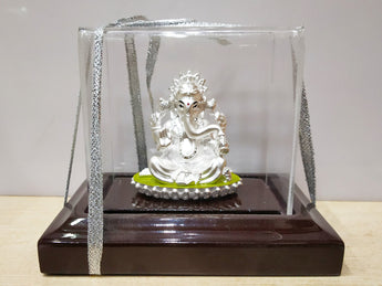 Silver Ganesh Idol - Ga9