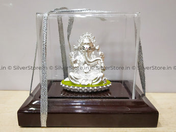 Silver Ganesh Idol - Ga9