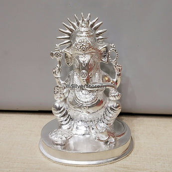 Silver Ganesha Idol - 925 Bis Hallmarked Ganeshji