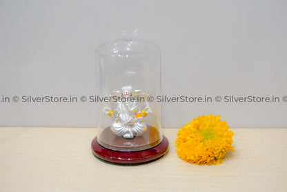 Silver Ganesha Idol - Ga7 Ganeshji