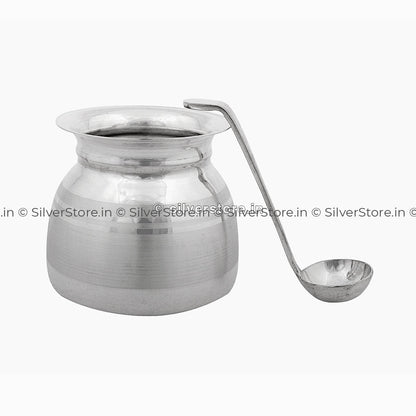 Silver Ghee Vati - 990 Bis Hallmarked Vadi