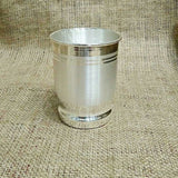 Silver Glass - Chiku Pattern With 990 Bis Hallmark 80 Grams Pure Silver Glass