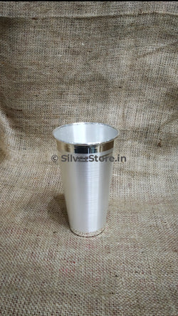 Silver Glass - Punjabi Lassi Glass Pattern 990 Bis Hallmarked Pack Of 6 Pure Silver