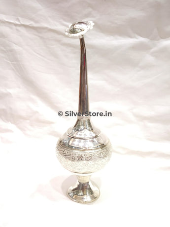 Silver Gulabdani Pooja Item