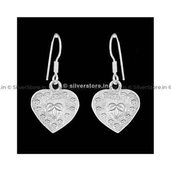 Silver Heart Earing